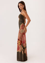 Iroha Strapless Maxi Dress - Jungle Grove
