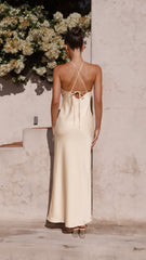 Chiara Maxi Dress - Soft Gold