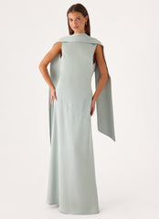 Line By Line Maxi Dress - Sage