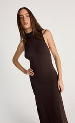 Oren Maxi Dress (Chocolate)