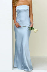 Maiah Blue Formal Maxi Dress