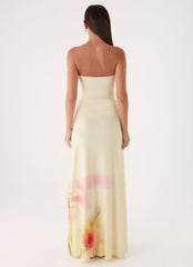 Palomar Strapless Maxi Dress - Soft Lily