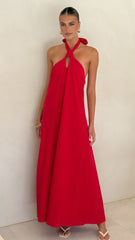 Tavia Maxi Dress - Red