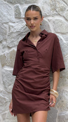 Sydney Mini Dress - Chocolate