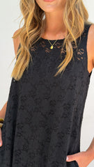 Cerelia Maxi Dress - Black Lace