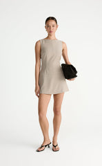 Flux Mini Dress (Pebble)