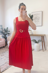Loving You Sleeveless Midi Dress