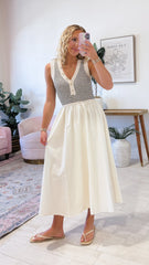 Allie Smocked Bodice Midi Dress
