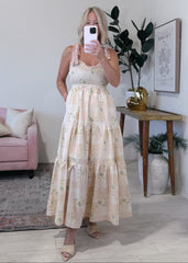 Pink Floral Maxi Dress