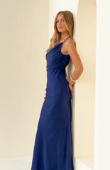 Tina Navy Formal Maxi Dress