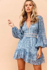 About Us Dress - Blue