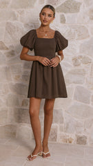 Marissa Mini Dress - Brown
