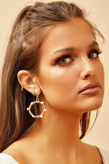 One For You Ear Hoops - White Gold