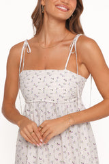 Ashtyn Maxi Dress - Purple Ditsy Floral