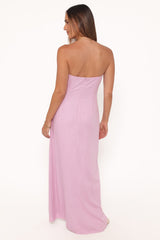 Bolton Strapless Maxi Dress - Lavender