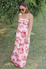 Calypso Maxi Dress - Pink Peony