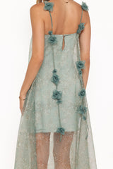 Erika Maxi Dress - Sage Green Floral