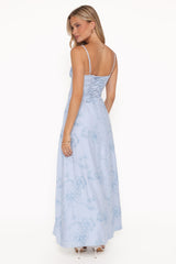 Houston Maxi Dress - Blue Floral