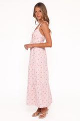 Kendra Maxi Dress - Pink Floral
