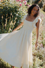 Linda Midi Dress - Butter Yellow