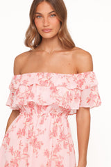 Majesty Maxi Dress - Rose Pink Floral
