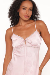 Melita Lace Maxi Dress - Pink
