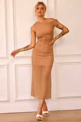 Stellar Midi Skirt - Camel