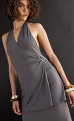 Agnete Mini Dress (Slate)