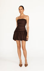 Yagya Mini Dress (Chocolate)