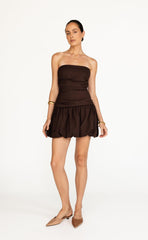 Yagya Mini Dress (Chocolate)