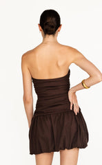 Yagya Mini Dress (Chocolate)