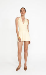 Araminta Mini Dress (Butter)