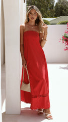 Sandra Maxi Dress - Red