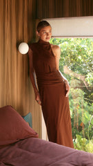 Via Maxi Dress - Chocolate