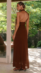 Via Maxi Dress - Chocolate