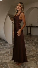 Eva Maxi Dress - Chocolate