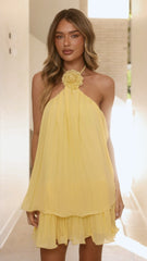 Gia Mini Dress - Yellow