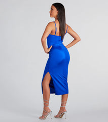 Alianna Formal Bustier Midi Dress