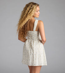Princess Era Floral Skater Dress
