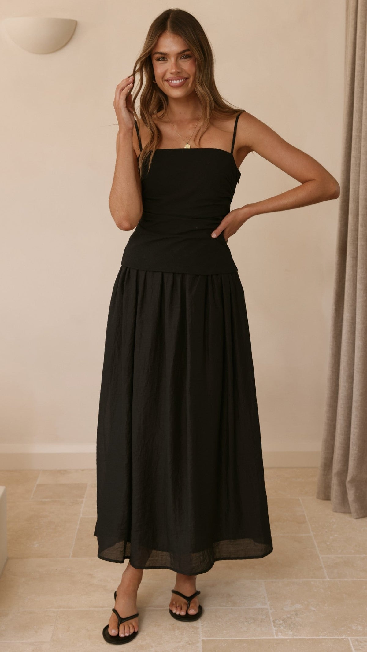 Valentina Maxi Dress - Black