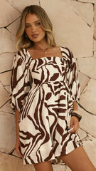 Annie Mini Dress - Luna Mocha