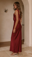 Greta Maxi Dress - Wine