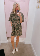Camo  T-shirt dress