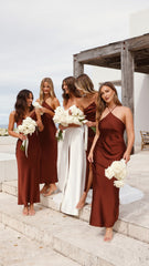 Chiara Maxi Dress - Brown