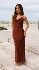 Willow Maxi Dress - Brown