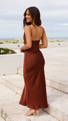 Willow Maxi Dress - Brown