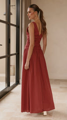 Sanya Maxi Dress - Burgundy