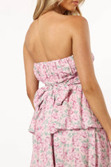 Kingsley Mini Ruffle Dress - Pink Purple