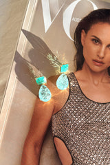Ocean Speed Earrings - Blue
