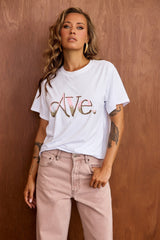 Aura Logo Tee - White